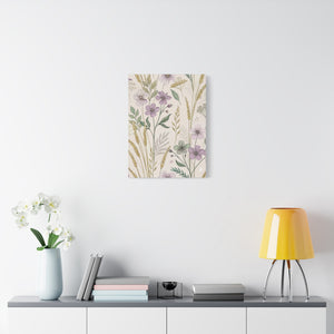 Wildflowers Pattern 059 - 18 in x 24 in Matte Canvas, Stretched, 1.25 in
