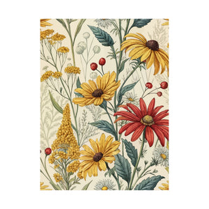 Wildflowers Pattern 030 - 18 in x 24 in Matte Poster
