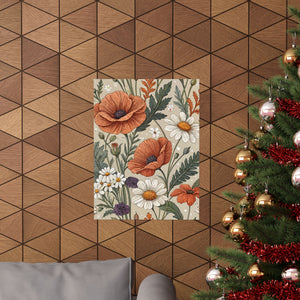 Wildflowers Pattern 022 - 18 in x 24 in Matte Poster