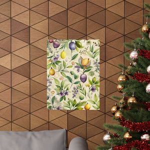 Folk Floral Pattern, Italian Inspired 01 - 18 in x 24 in Matte Poster