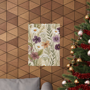 Wildflowers Pattern 078 - 18 in x 24 in Matte Poster