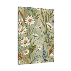 Wildflowers Pattern 168 - 18 in x 24 in Matte Canvas, Stretched, 1.25 in