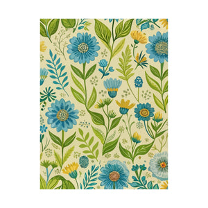 Folk Floral Pattern, Baltic Inspired 02 - 18 in x 24 in Matte Poster