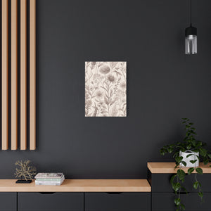 Wildflowers Pattern 120 - 18 in x 24 in Matte Canvas, Stretched, 1.25 in