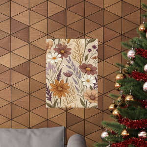 Wildflowers Pattern 075 - 18 in x 24 in Matte Poster