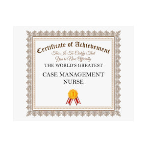 World's Greatest Case Management Nurse - 14 in x 11 in Matte Poster