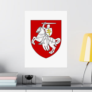 Pahonia (Belarus) - 18 in x 24 in Matte Poster
