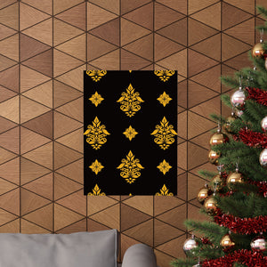 Damask Pattern 001 - 18 in x 24 in Matte Poster
