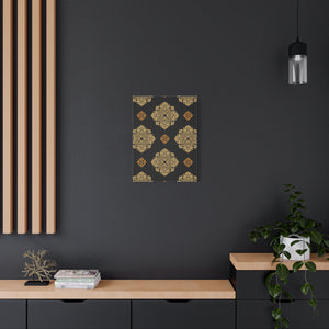 Damask Pattern 030 - 18 in x 24 in Matte Canvas, Stretched, 1.25 in