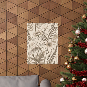 Wildflowers Pattern 051 - 18 in x 24 in Matte Poster