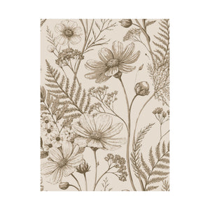 Wildflowers Pattern 091 - 18 in x 24 in Matte Poster