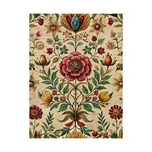 Folk Floral Pattern, Iranian Inspired 03 - 18 in x 24 in Matte Poster