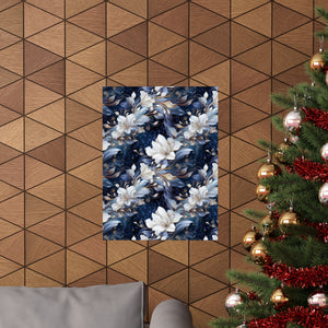 Nocturnal Bloom Pattern 005 - 18 in x 24 in Matte Poster
