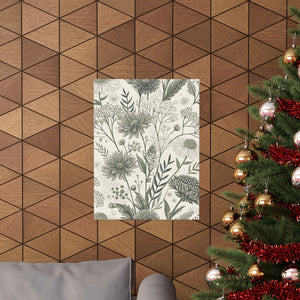 Wildflowers Pattern 072 - 18 in x 24 in Matte Poster