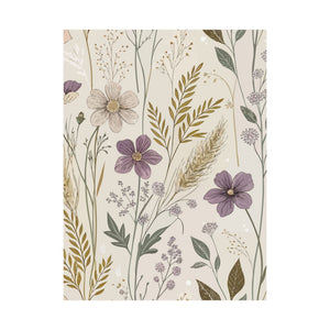 Wildflowers Pattern 060 - 18 in x 24 in Matte Poster