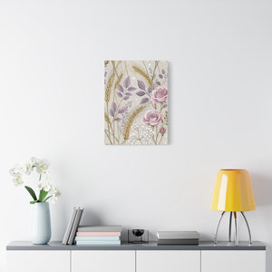 Wildflowers Pattern 049 - 18 in x 24 in Matte Canvas, Stretched, 1.25 in
