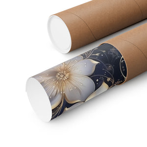 Nocturnal Bloom Pattern 010 - 18 in x 24 in Matte Poster
