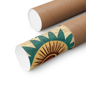 Folk Floral Pattern, Native American Inspired 03 - 18 in x 24 in Matte Poster