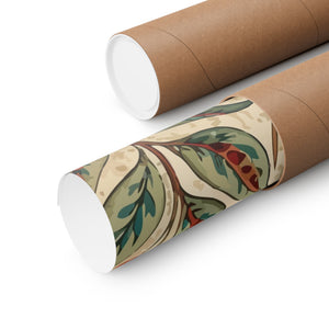 Folk Floral Pattern, Indian Inspired 03 - 18 in x 24 in Matte Poster