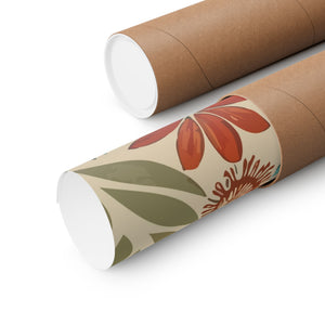 Folk Floral Pattern, Native American Inspired 04 - 18 in x 24 in Matte Poster