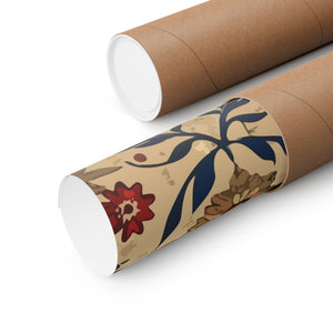 Folk Floral Pattern, Moroccan Inspired 10 - 18 in x 24 in Matte Poster