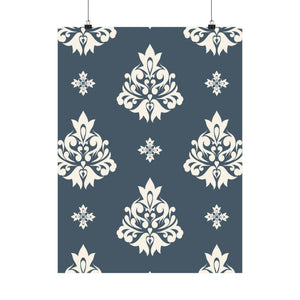Damask Pattern 035 - 18 in x 24 in Matte Poster