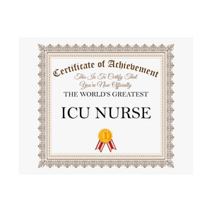 World's Greatest ICU Nurse - 14 in x 11 in Matte Poster