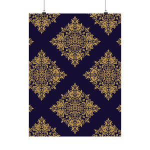 Damask Pattern 016 - 18 in x 24 in Matte Poster