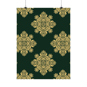 Damask Pattern 026 - 18 in x 24 in Matte Poster
