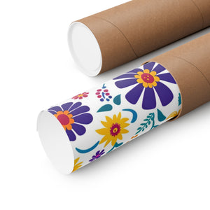 Mexican Floral Fiesta Pattern 013 - 18 in x 24 in Matte Poster