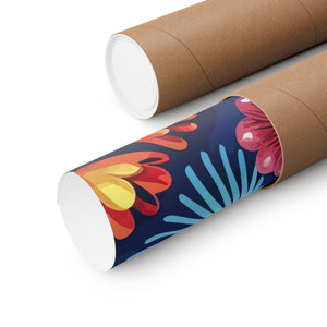 Folk Floral Pattern, Polish Inspired 03 - 18 in x 24 in Matte Poster