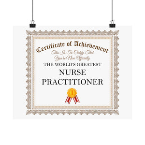 World's Greatest Nurse Practitioner - 14 in x 11 in Matte Poster