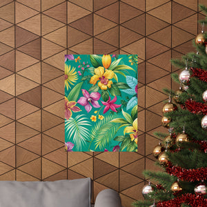 Folk Floral Pattern, Colombian Inspired 02 - 18 in x 24 in Matte Poster