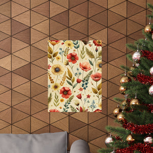 Folk Floral Pattern, Czech Inspired 02 - 18 in x 24 in Matte Poster