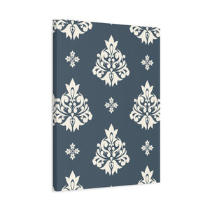 Damask Pattern 035 - 18 in x 24 in Matte Canvas, Stretched, 1.25 in
