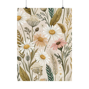 Wildflowers Pattern 012 - 18 in x 24 in Matte Poster