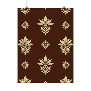 Damask Pattern 002 - 18 in x 24 in Matte Poster