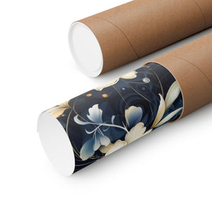 Nocturnal Bloom Pattern 006 - 18 in x 24 in Matte Poster
