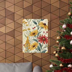 Wildflowers Pattern 030 - 18 in x 24 in Matte Poster