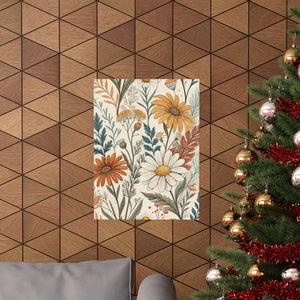 Wildflowers Pattern 016 - 18 in x 24 in Matte Poster
