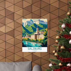Famous Travel Destinations - Salzburg, Austria - 18 in x 24 in Matte Poster