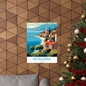 Famous Travel Destinations - Kefalonia, Greece - 18 in x 24 in Matte Poster