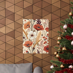 Wildflowers Pattern 035 - 18 in x 24 in Matte Poster