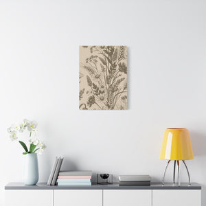 Wildflowers Pattern 133 - 18 in x 24 in Matte Canvas, Stretched, 1.25 in