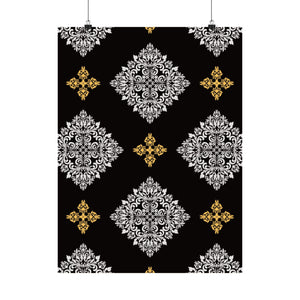 Damask Pattern 032 - 18 in x 24 in Matte Poster