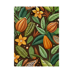 Folk Floral Pattern, Mayan Inspired 02 - 18 in x 24 in Matte Poster