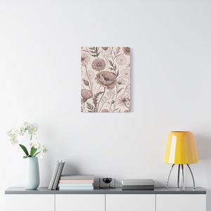 Wildflowers Pattern 123 - 18 in x 24 in Matte Canvas, Stretched, 1.25 in