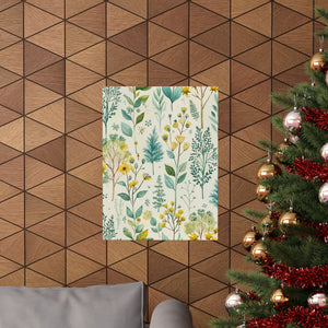 Folk Floral Pattern, Finnish Inspired 01 - 18 in x 24 in Matte Poster