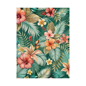 Folk Floral Pattern, Balinese Inspired 05 - 18 in x 24 in Matte Poster