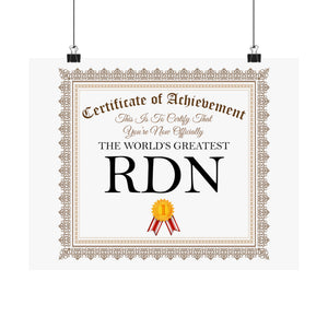 World's Greatest RDN - 14 in x 11 in Matte Poster